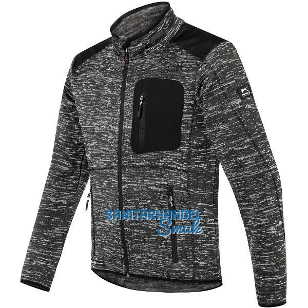 K�BLER Strickjacke Form 1441 anthrazit/schwarz M