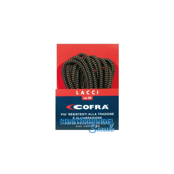 COFRA Schuhb�nder schwarz/braun 90 cm