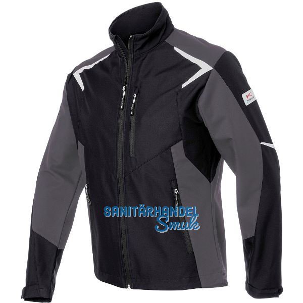 K�BLER Softshelljacke Bodyforce 1425 schwarz/anthrazit S