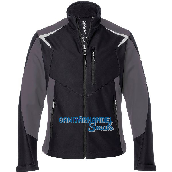 K�BLER Ultrashelljacke Bodyforce 1625 schwarz/anthrazit M