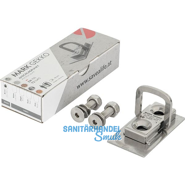 MARK Anschlagpunkt Gekko Vario EN795 95x50x14 mm zum Einsatz in Metall