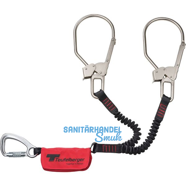 TEUFELBERGER Bandfalld�mpfer FallSorb y-bungy EN 355 L�nge 135 cm 2 Karabiner