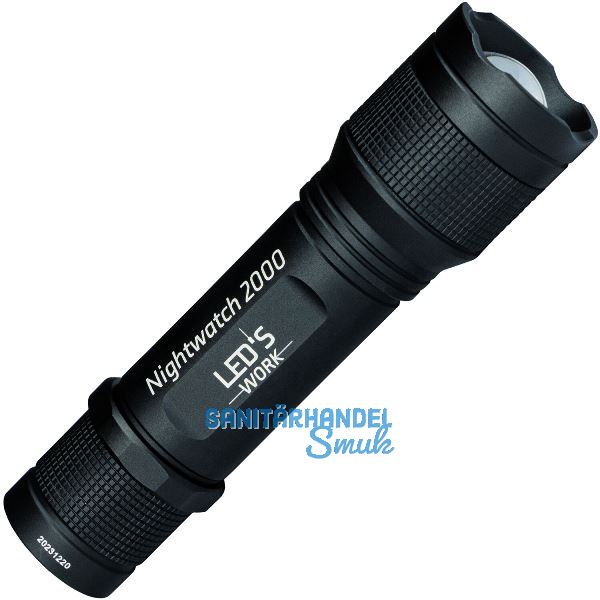 LED'S WORK Taschenlampe Nightwatch 2000 Lumen IPX6
