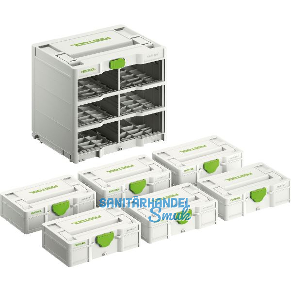 FESTOOL Systainer� Rack SYS 3-RK/6 M 337-Set 396 x 296 x 330 mm