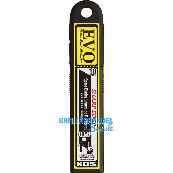 KDS Ersatzklingenbox Evolution ohne Abbrechsystem mit 18 mm ( 10 St�ck )