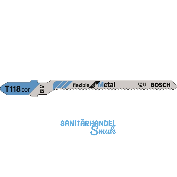 BOSCH Stichs�geblatt T118EOF Metall - 5 St�ck