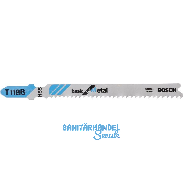 BOSCH Stichs�geblatt T118B Metall - 5 St�ck