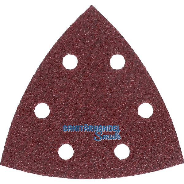 Schleifbl�tter V93 6-Loch Kletthaftung Korn 120 (5 St) f�r alle H�lzer