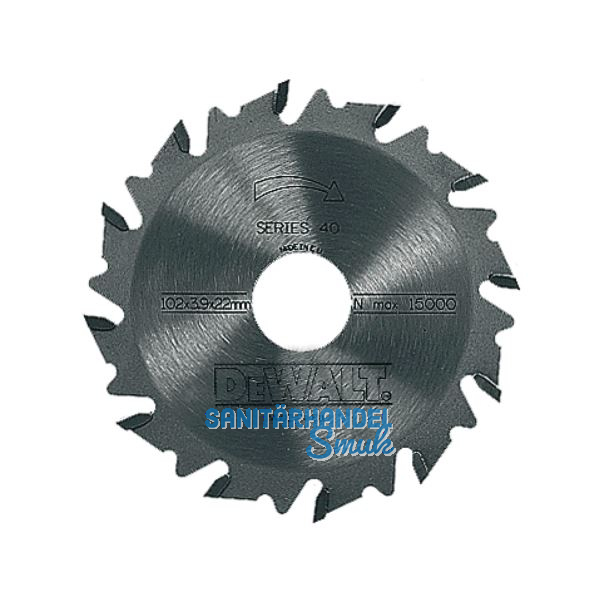 DEWALT Nutfr�ser HW 102 x 4.0 x 22 mm Z12