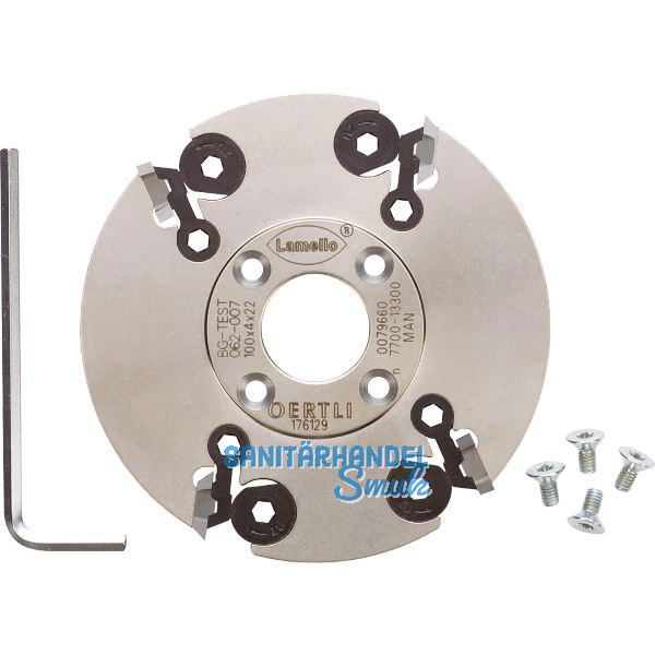 LAMELLO Wendeschneidenfr�ser HW 100 x 4 x 22 mm Z4