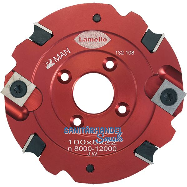 LAMELLO Wendeschneidenfr�ser HW 100 x 8 x 22 mm Z4+V4