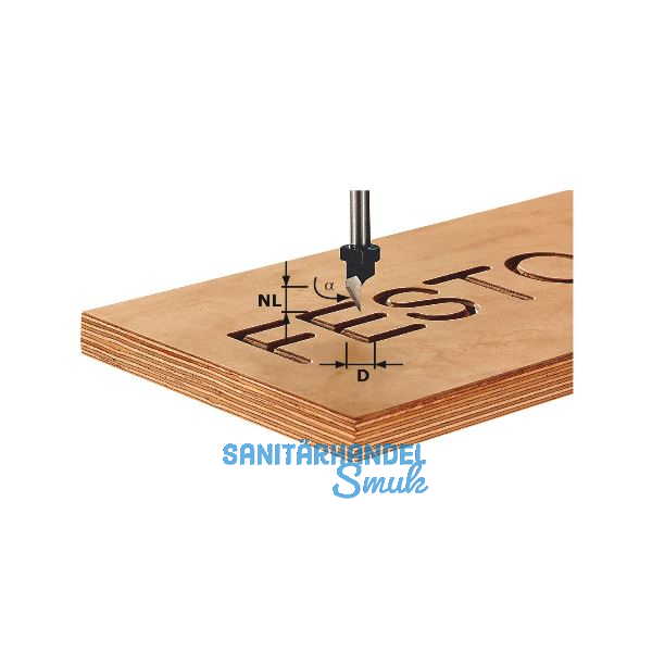 FESTOOL Schriftenfr�ser HW 60 Grad � 11 mm