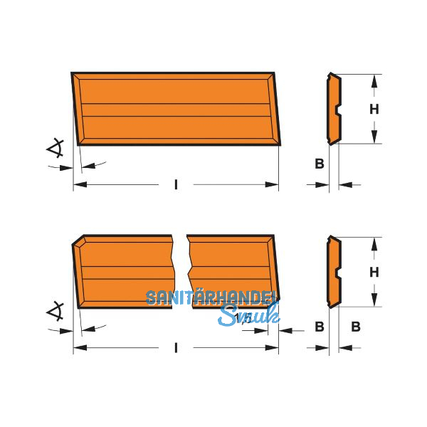 Versofix-Wendeplatte 50 x 10 mm