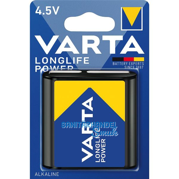 VARTA Batterie Longlife Power 3LR12 4,5 Volt 1 St�ck