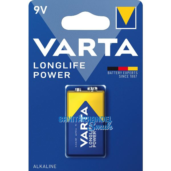 VARTA Batterie Longlife Power 6LR61 9 Volt 1 St�ck