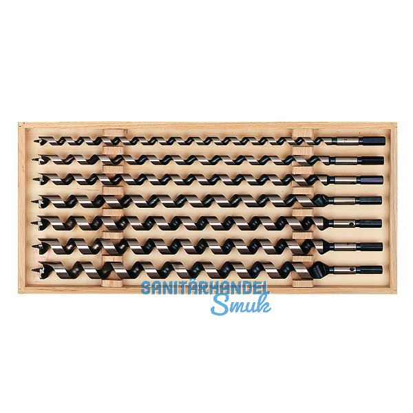 FISCH Schlangenbohrer-Kassette L�nge 650 mm 7-teilig in Holzkassette