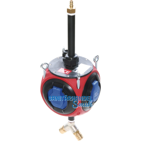 PCE H�ngeverteiler Kunststoff Pegasus 4 x 230 Volt 1 x Luft IP44