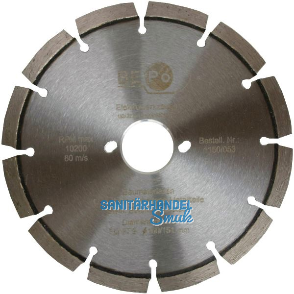BEPO Diamant-Trennscheibe 170 mm f�r Beton, Stein