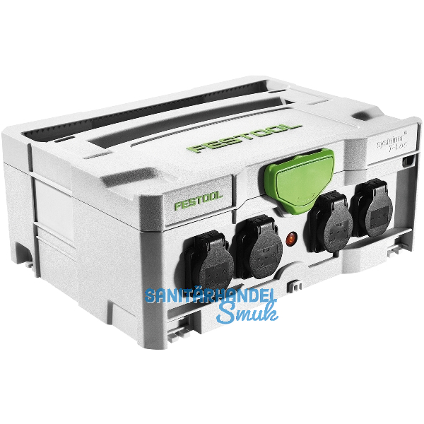 FESTOOL Systainer SYS-PowerHub IP44 mit 5 Steckdosen 396 x 296 x 157,5 mm