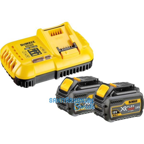 DEWALT Akku-Starterkit-Set DCB118T2 18 Volt/ 54 V 2 St. 6Ah Akkus und Ladeger�t