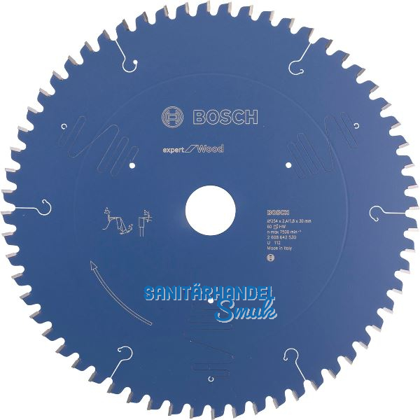 BOSCH Kreiss�geblatt Expert for Wood � 254 x 1,8 x 30 mm Z�hne 60 (WZ) neg.