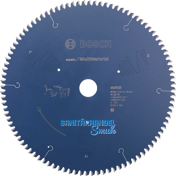 BOSCH Kreiss�geblatt Expert for Multi Material � 305x1,8x30mm ZZ 96 (TZ/FZ) neg.