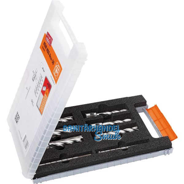 FEIN HSS-Kernbohrer-Set mit QuickIn Aufnahme � 12,14,16,18, 20, 22 mm/50 mm