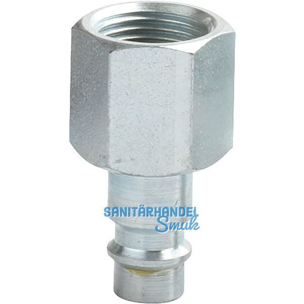 JWL Euro Druckluft Stecknippel aus Stahl mit Innengewinde 3/8"