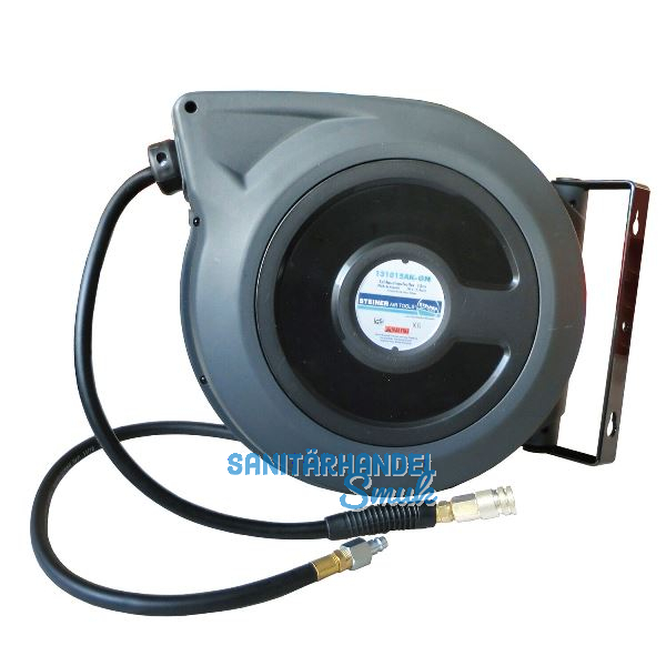 Druckluft-Schlauchaufroller 15 m Schlauch 10 x 15,5 mm