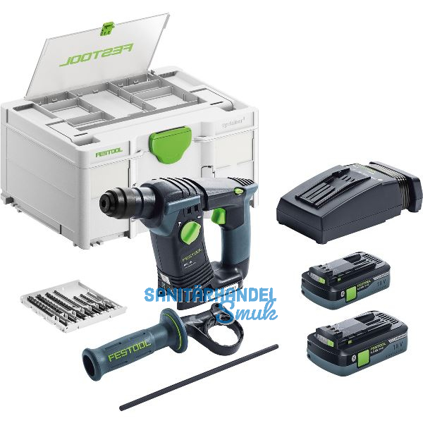 FESTOOL Akku-Bohrhammer BHC 18 HPC 4,0 I-Plus 18 Volt / 4,0 Ah (IEC) Li-Ion