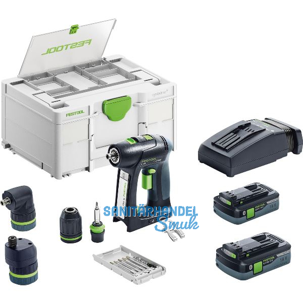 FESTOOL Akku-Bohrschrauber C 18 HPC 4,0 I-Set 18 Volt / 4,0 Ah (IEC) Li-Ion