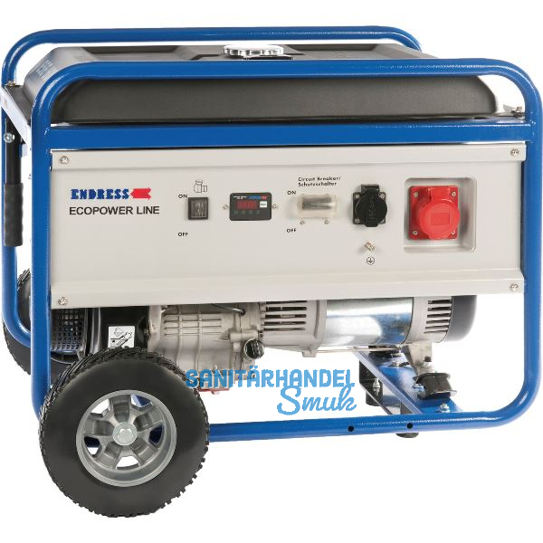 ENDRESS Stromerzeuger ESE 6000 DBS Benzin mit Radsatz
