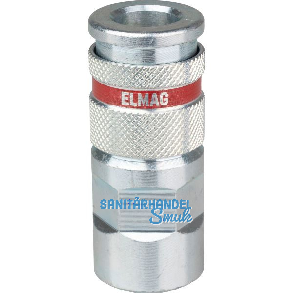 JWL Stahlkupplung DN 7,8 BSP mit Innengewinde 1/4"