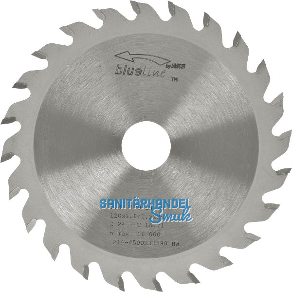 AKE Kreiss�geblatt HW � 120 x 1,2 x 20 mm Z24 Wechselzahn (WZ) positiv