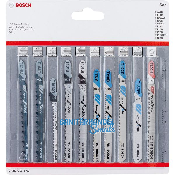 BOSCH Stichs�geblatt-Set All in One 10-teilig