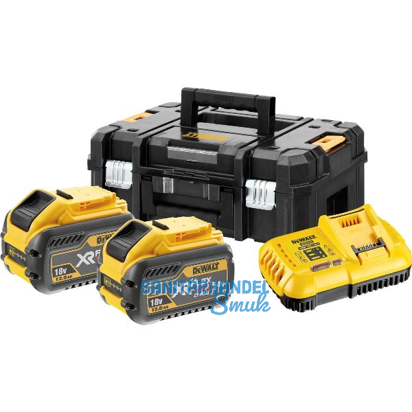 DEWALT Akku-Starterkit-Set DCB118Y2T 18V/54V 2 St�ck 12Ah Akkus und Ladeger�t