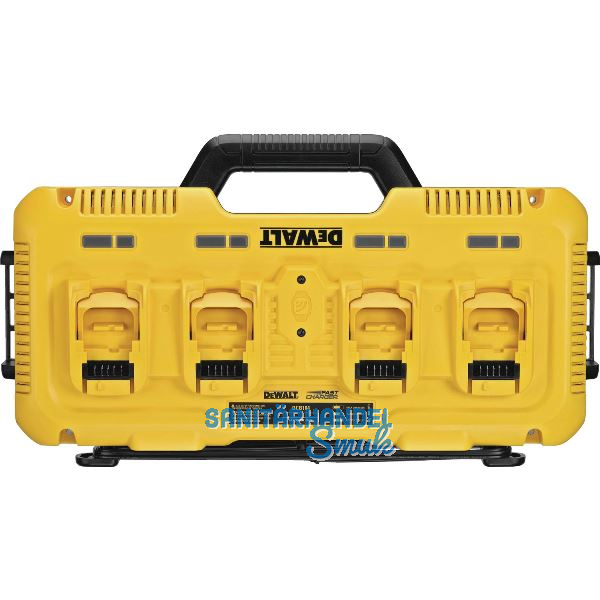 DEWALT Vierfach-Ladeger�t DCB104 f�r 10,8 - 54 Volt Li-Ion XR Schiebe-Akkus