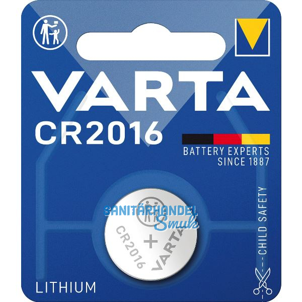 VARTA Batterie Knopfzelle CR2016 3 Volt (1St)