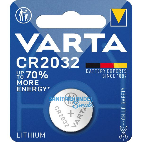 VARTA Batterie Knopfzelle CR2032 3 Volt (1St)