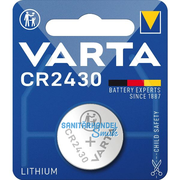 VARTA Batterie Knopfzelle CR2430 3 Volt (1St)