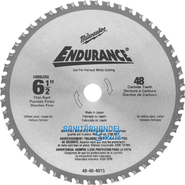 MILWAUKEE HM-Kreiss�geblatt � 203 x 1.8 x 15,87 Z�hne 42