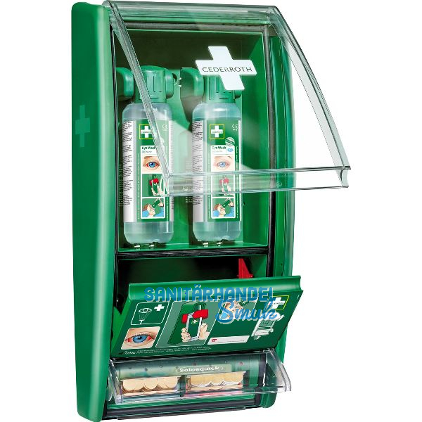 CEDERROTH Augensp�l-Station 2 x Sp�ll�sung je 500 ml + Pflasterspender