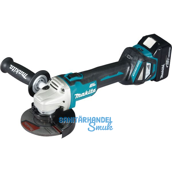 MAKITA Akku-Winkelschleifer DGA511RTJ 18 Volt / 5,0 Ah (IEC) Li-Ion