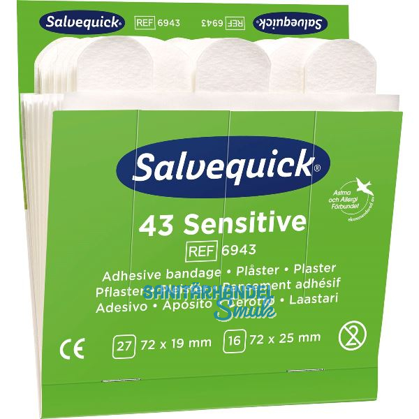 CEDERROTH Wasserabweisende Pflaster Sensitive REF 6943 zu Spender - 258 St�ck