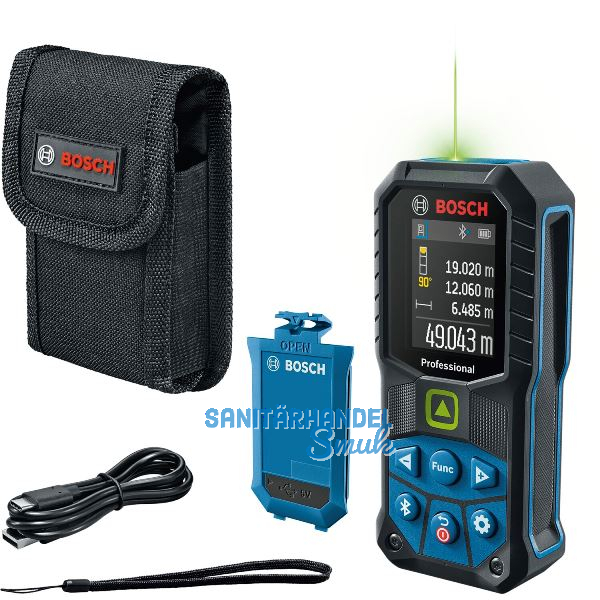 BOSCH Laserentfernungsmessger�t GLM 50-27 CG IP65 Messbereich 0,05-50 m