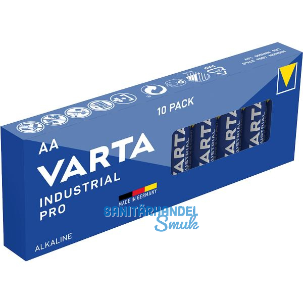 VARTA Batterie Industrial LR6/AA 1,5 Volt 10 St�ck