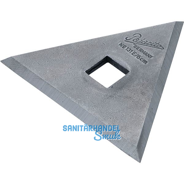 Farbkratzer Blatt dreikant aus Stahl zu Farbkratzergriff