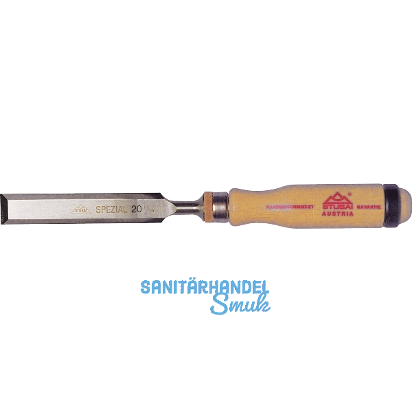 STUBAI Spezial-Stemmeisen mit Holzheft Breite 8 mm
