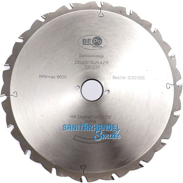 BEPO S�geblatt HW f�r Massivholz