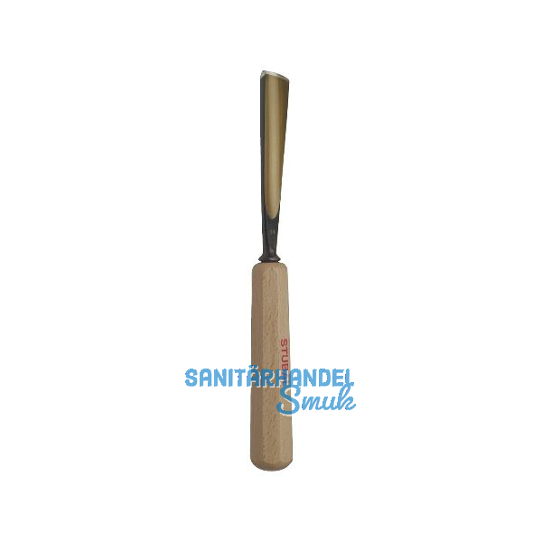 STUBAI Bildhauer-Stechbeitel geschliffen mit Holzheft Form 10 Breite 16 mm